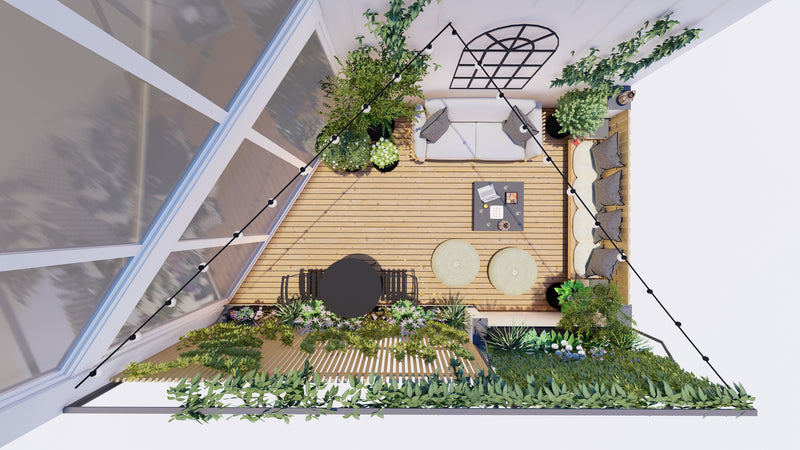 Transformation paysagère d'une terrasse urbaine