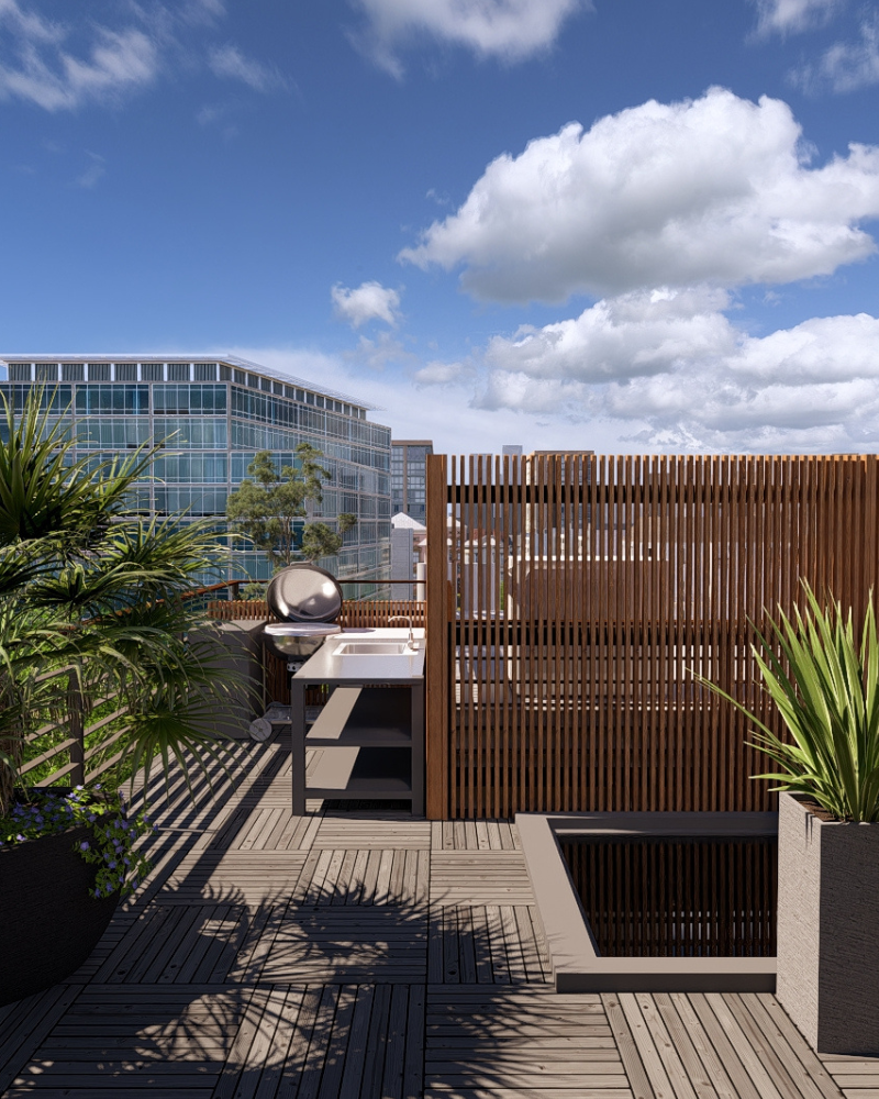 Un toit-terrasse méditerranéen en plein Boulogne.