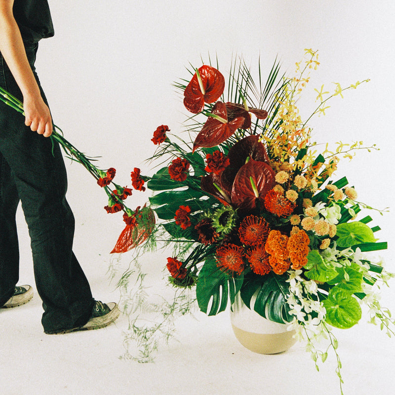 Bouquet de fleurs shooting evenementiel