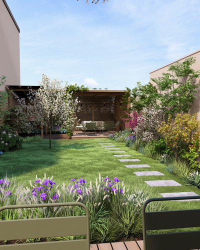 Jardin avec haies par POUSSE