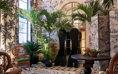 Scénographie végétale pour Pierre Frey à Paris