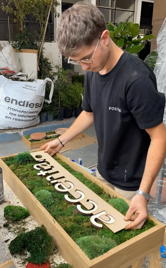 creation d'un logo d'entreprise végétalisé