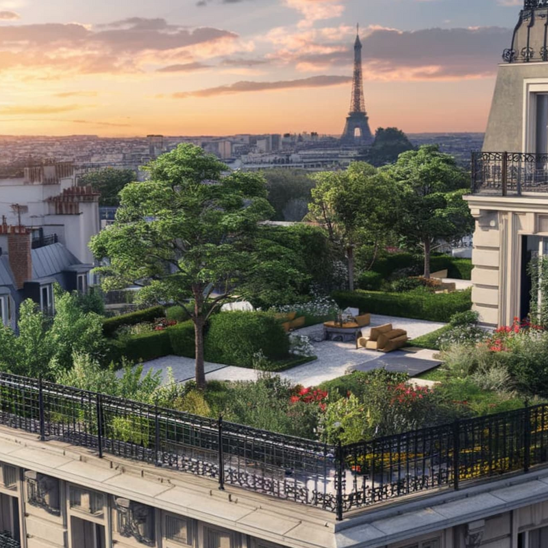 Toiture sur Paris