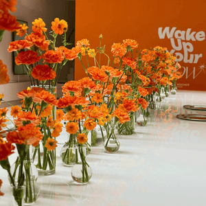 Fleurs orange Yves rocher wake up your glow