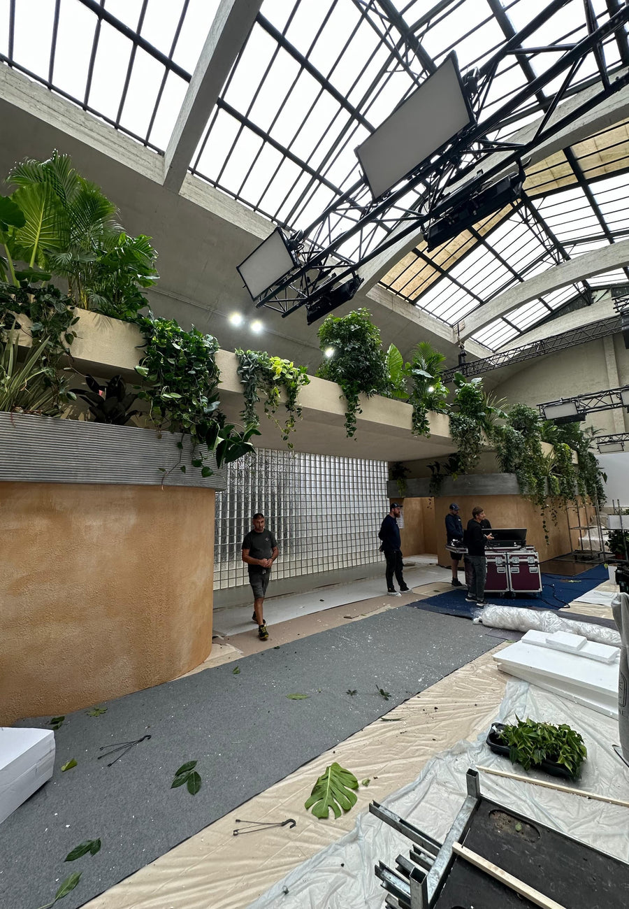 installation evenementielle pousse defile chloe haute couture paris