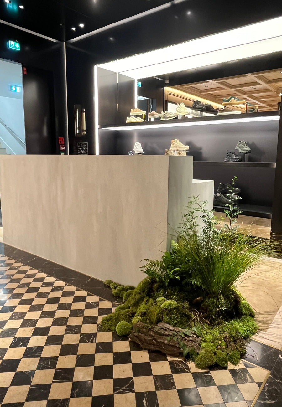 installation evenementielle scenographie vegetale retail interieur