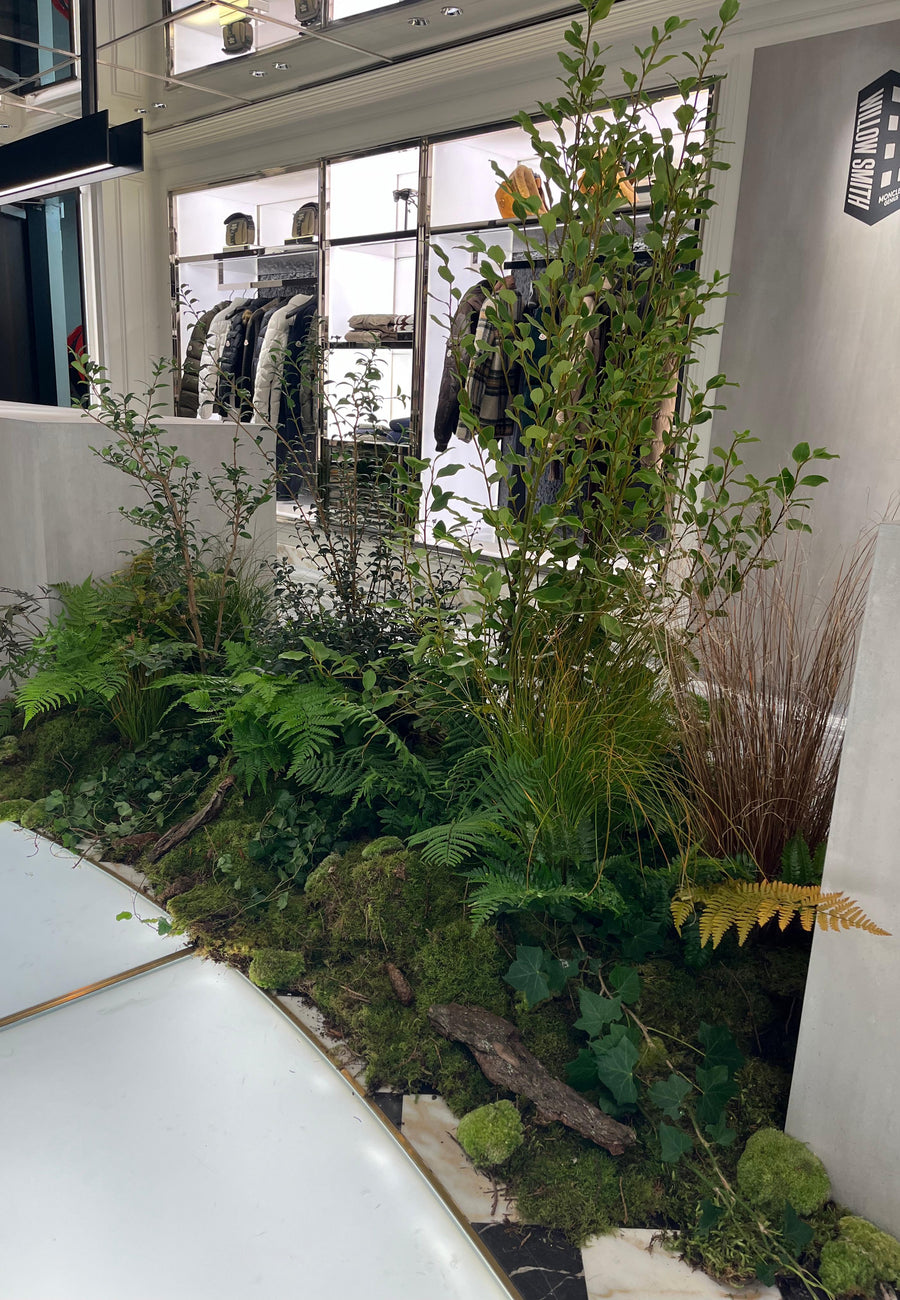 installation evenementielle scenographie vegetale retail paris